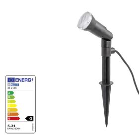 Steffen GardenLine Spot mit LED-Lampe 6W, 400lm, 4000K, H05RN-F, 3 m Kabel