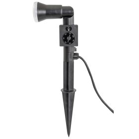 Steffen GardenLine Spot mit LED-Lampe 6W, 400lm, 4000K, mit Timer und Dämmerungssensor, 3 m Kabel