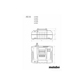 Metabo Chargeur de batterie ASC 55, 12 - 36 V, 