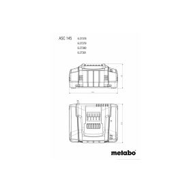 Metabo Chargeur rapide ASC 145, 12 - 36 V, 