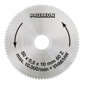 Proxxon lame de scie en métal dur (matériau plein), 50 mm (80 Z)