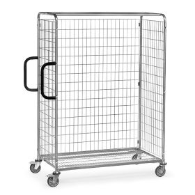 Fetra Rückwand für Kommissionierwagen als Längswand anschraubbar, Ladefläche 850 x 610 mm, Höhe 1825 mm