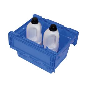 asecos Box pour produits chimiques, bleu, 410 x 300 x 260 mm