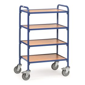 Beistellwagen, 740 x 513 x 1130 mm, Tragkraft 250 kg, mit Bodenplatten