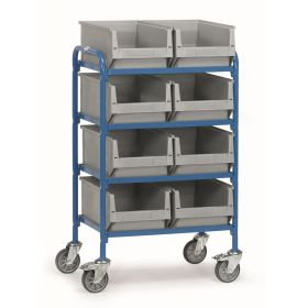Beistellwagen, 740 x 513 x 1250 mm, Tragkraft 250 kg, mit Kästen