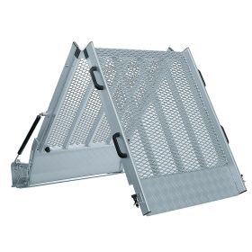 Aluminiumrampe zusammenklappbar, 2754 x 1205 mm, Verladehöhe 550 mm