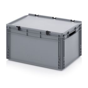 Euro-Stapelbehälter mit Deckel in praktischen Grössen für Lagerung und Transport, 600 x 400 x 335 mm