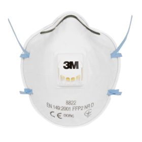 3M Masque de protection respiratoire 8822PRO5 blanc/bleu, 5 pièces