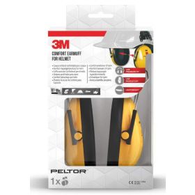 3M Komfort-Kapselgehörschutz Peltor für Helm schwarz/gelb, 1 Stück