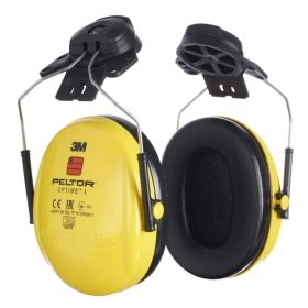 3M Coquilles anti-bruit de tête confort Peltor pour casque noir/jaune, 1 pièce