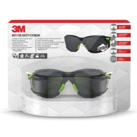3M Schutzbrille mit Antibeschlag-Beschichtung Solus 1000, getönt, schwarz/grün, 1 Stück