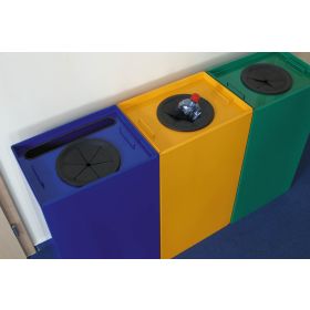 Abfallbehälter mit abnehmbarem Deckel in verschiedenen Farben