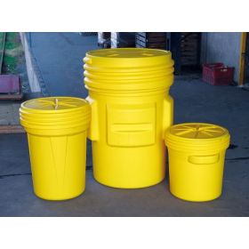Sicherheitsfass aus Polyethylen, mit UN-Zulassung 1H2/X75/S und Schraubdeckel, Inhalt 75 l