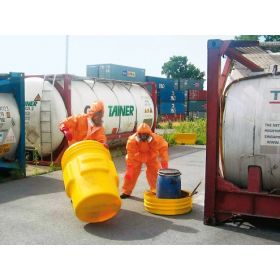 Sicherheitsfass aus Polyethylen, mit UN-Zulassung 1H2/X75/S und Schraubdeckel, Inhalt 75 l