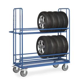 Chariot à pneus avec 2 surfaces de chargement, pour pneus de diamètre 380 - 750 mm