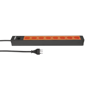 Steffen Multiprise ALU MODULAR PDU, 8 x T13, 10 A, IP20, câble de 3 m, avec protection contre les surintensités, différentes couleurs