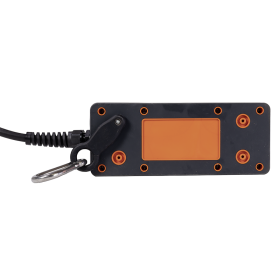 Steffen Steckdosenleiste PROFESSIONAL, 3 x T15 Steckdosen, 10 A, 3 m Kabel - GdV 5 x 1.5mm², IP55, schwarz/orange