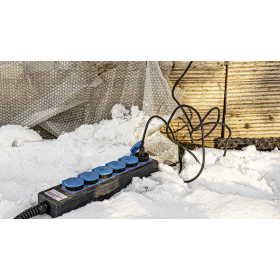 Steffen Steckdosenleiste PROFESSIONAL, Schuko, 16 A, GdV 3 x 2.5mm², IP54, schwarz/blau, diverse Ausführungen