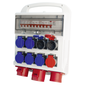 Steffen Distributeur de courant de chantier 32 A, 10 prises de courant, IP44 / IP55