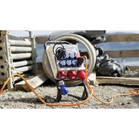 Steffen Distributeur de courant de chantier 32 A, 10 prises de courant, IP44 / IP55