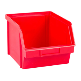 Sichtlagerkasten rot - 10 kg Tragkraft - 200 x 150 x 122 mm
