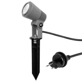 Steffen GardenLine Spot mit LED-Lampe 7.2 W, 646lm, 3000K, H05RN-F 3G1mm², Stecker T13
