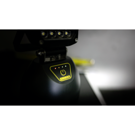 Steffen Akku-Arbeitsleuchte LED 16 W, 1300 lm, 4000K, IP65, 3-stufig, schwarz