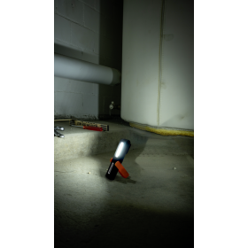 Steffen LED Akku-Handlampe 3 W, 150 lm, 6000K, IP20, schwarz/orange