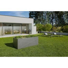 Biohort HochBeet X-Design, Gr. 2 x 0,5, quarzgrau-metallic, 2010 x 530 x 770 mm, 685 Liter