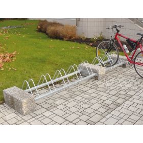 Seitenwand für Fahrradständer aus Beton, 250 x 600 x 250 mm