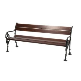 Banc de jardin Wien avec dossier et accoudoir