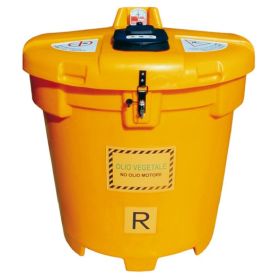 Collecteur grand volume pour huile de cuisine usagée, Oliv Box, volume 500 litres