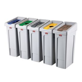 Hygienischer Abfallbehälter Slim Jim, LxBxH 290 x 520 x 780 mm