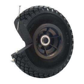 Rad mit schwarzer Kunststofffelge Polyurethan, Ø 260 mm