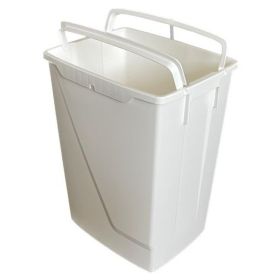 Porte-sac, accessoire pour poubelle ouverte en plastique 50L, blanc