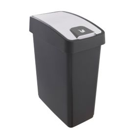 Abfallbehälter mit zweifacher Kippöffnung, in 2 Ausführungen
