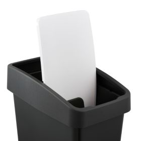 Abfallbehälter mit zweifacher Kippöffnung, in 2 Ausführungen