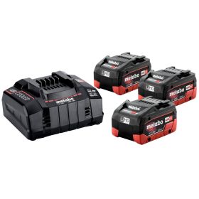 Metabo Set de base LiHD, 3 x 5.5 Ah et chargeur rapide ASC 145