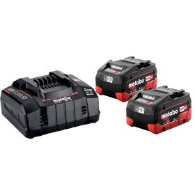 Metabo Set de base LiHD, 2 x 5.5 Ah et chargeur rapide ASC 145