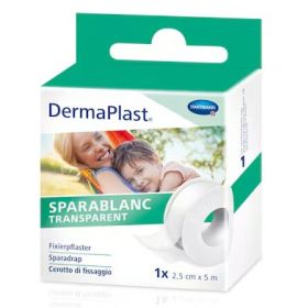 Sparablanc DermaPlast, 5 m x 25 mm, transparent