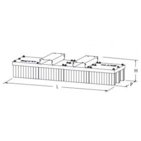 Industriebesen Modell Universal STEEL BROOM, Large, LXBXH 2500 x 800 x 380 mm