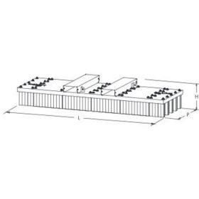 Stapler-Kehrbesen ECO UNIVERSAL BROOM, RAL 6029 Grün, Large, LxBxH 2500 x 800 x 380 mm