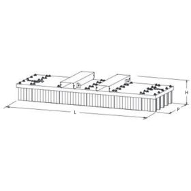 Industriebesen Modell Universal STEEL BROOM, Classic, LXBXH 2000 x 800 x 380 mm