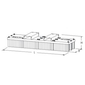 Stapler-Kehrbesen ECO UNIVERSAL BROOM, RAL 6029 Grün, Classic, LxBxH 2000 x 800 x 380 mm