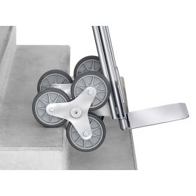 Fetra Treppenkarre Alu, 2 dreiarmige Rad-Sterne, 200 kg Tragkraft, Plattform 320 x 250 mm