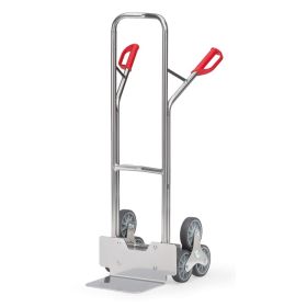 Fetra Treppenkarre Alu, 2 dreiarmige Rad-Sterne, 200 kg Tragkraft, Plattform 320 x 250 mm