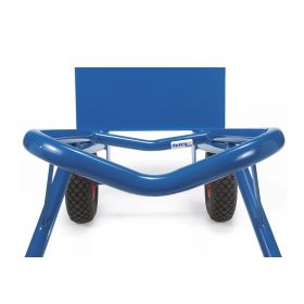 Fetra Diable pour chaises Cadre porteur à accrochage variable, revêtement époxy bleu RAL 5007