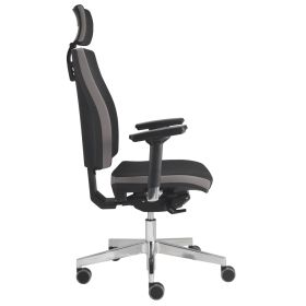 Chaise de bureau ergonomique Calla avec couture décorative, hauteur réglable en continu, 500 x 450 mm