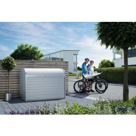 Biohort StoreMax Mülltonnenbox / Geräteschrank 160, silber-metallic, 1630 x 780 x 1200 mm, 1200 l