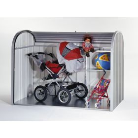 Biohort StoreMax Mülltonnenbox / Geräteschrank 160, dunkelgrau-metallic, 1630 x 780 x 1200 mm, 1200 l